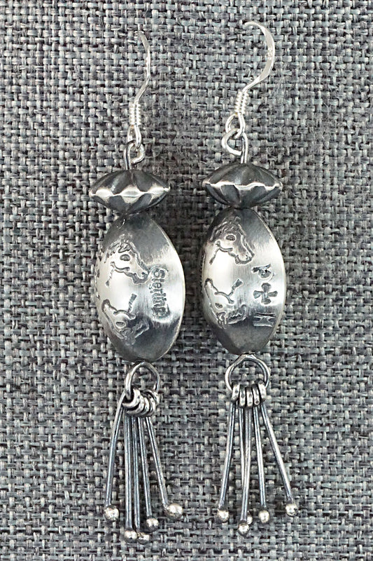 Sterling Silver Navajo Pearl Earrings - Presley Haley