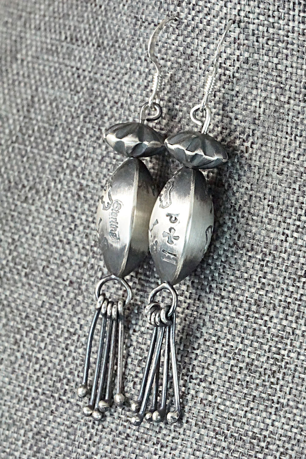 Sterling Silver Navajo Pearl Earrings - Presley Haley