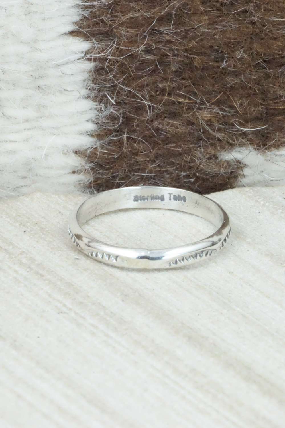 Sterling Silver Ring - Elaine Tahe - Size 12