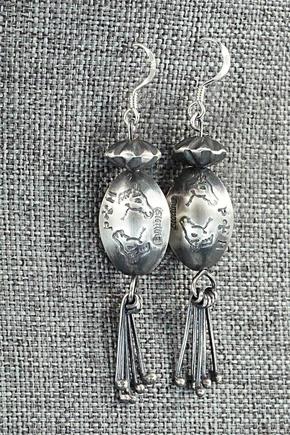 Sterling Silver Navajo Pearl Earrings - Presley Haley
