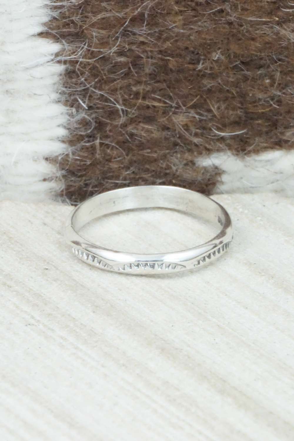 Sterling Silver Ring - Elaine Tahe - Size 12