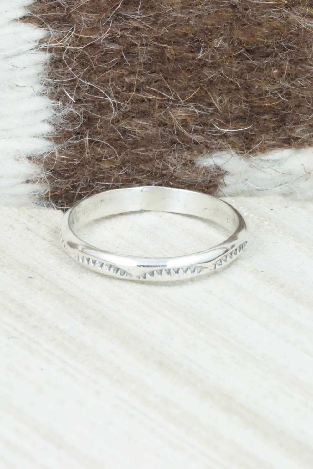 Sterling Silver Ring - Elaine Tahe - Size 12