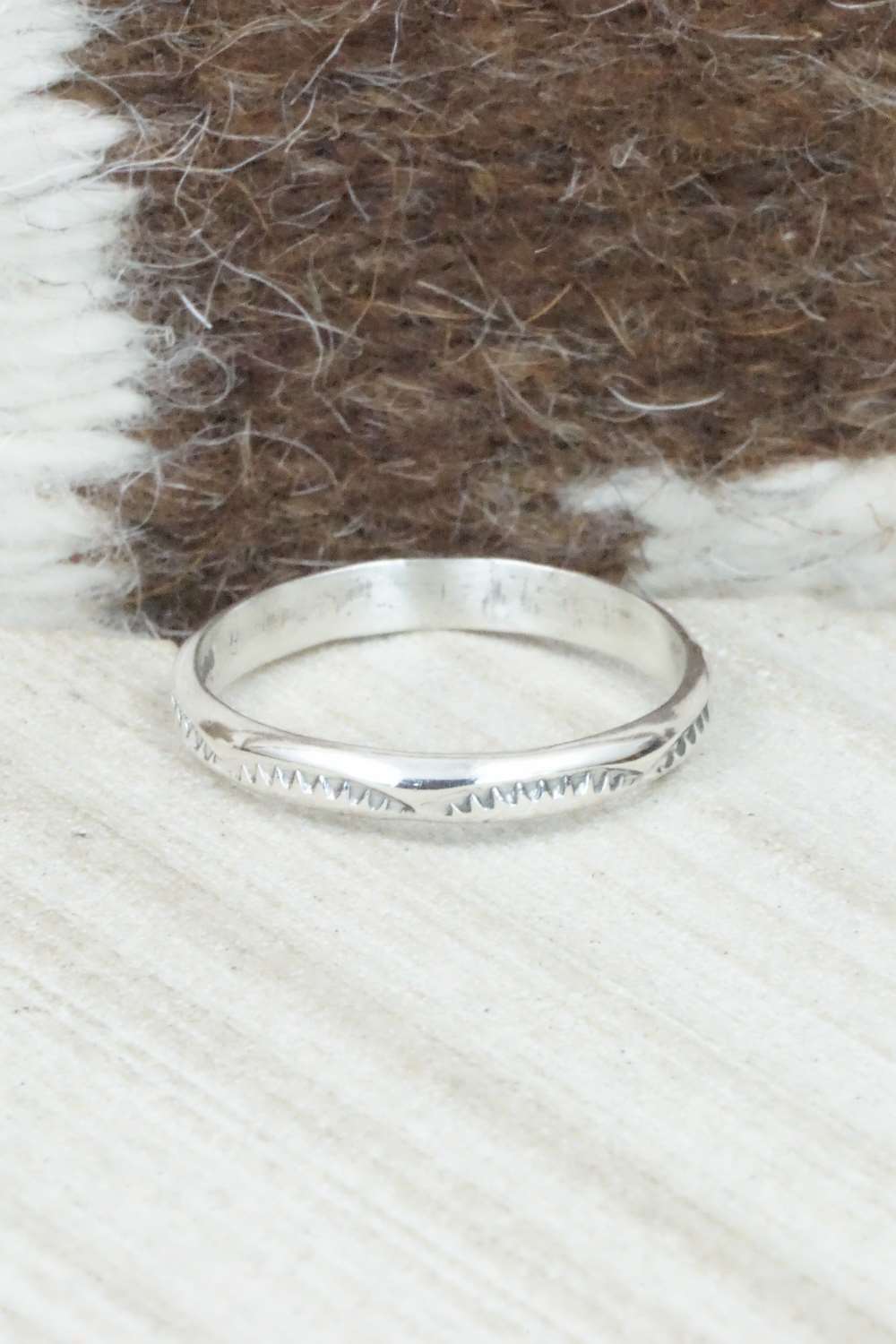 Sterling Silver Ring - Elaine Tahe - Size 12