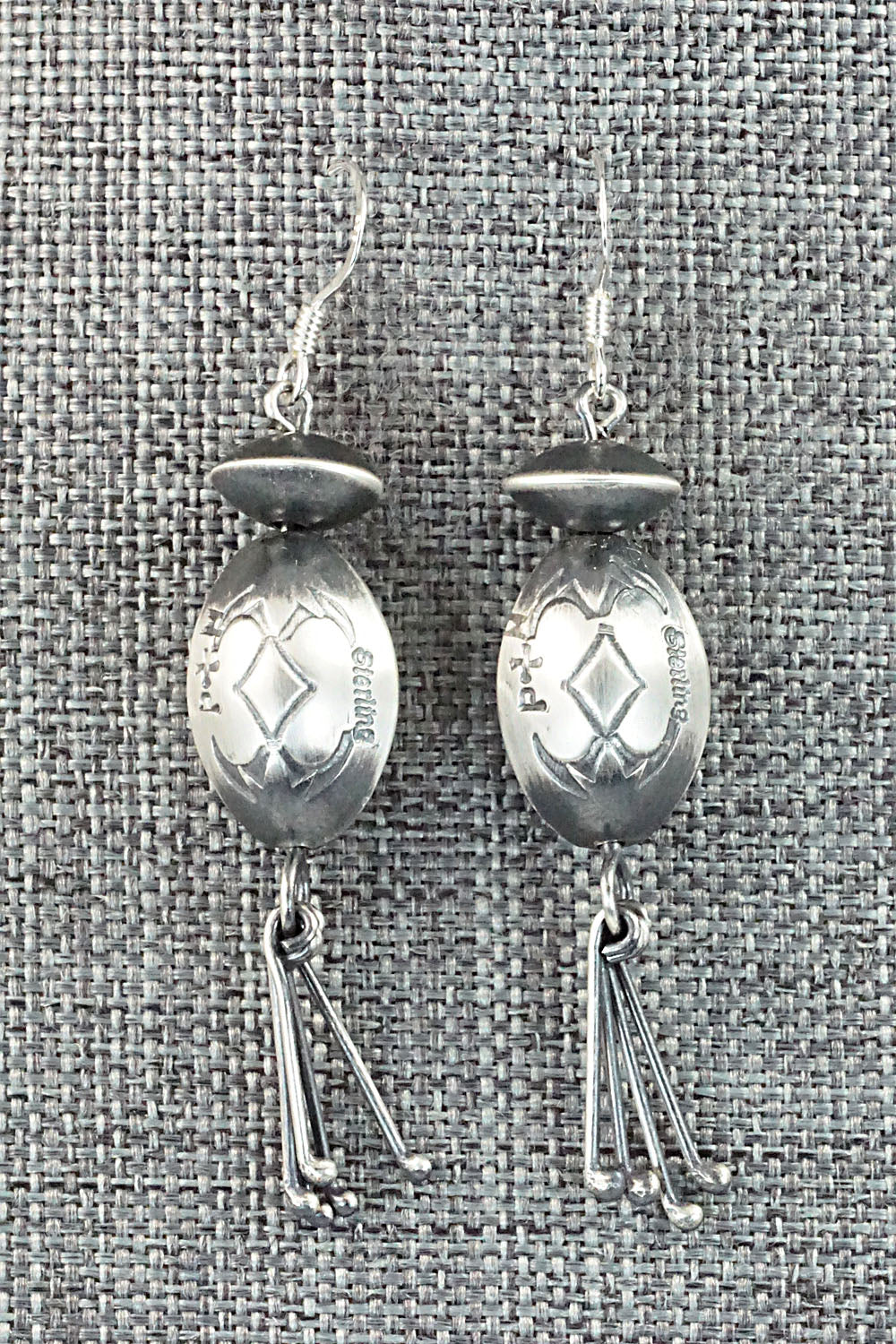 Sterling Silver Navajo Pearl Earrings - Presley Haley