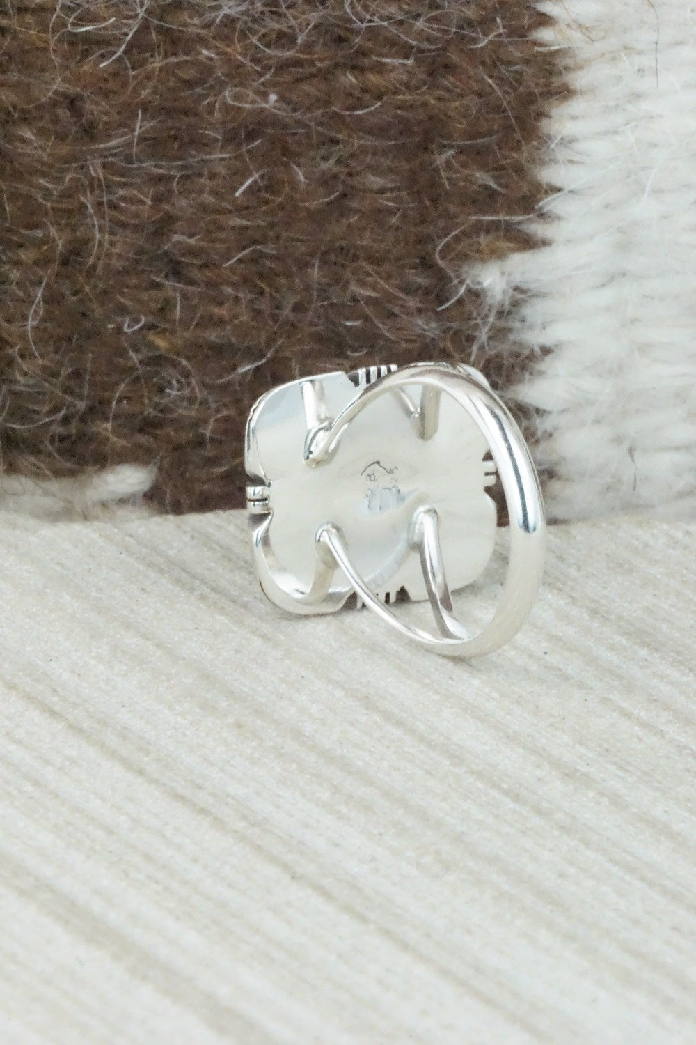 Turquoise & Sterling Silver Ring - Mark Barney - Size 6