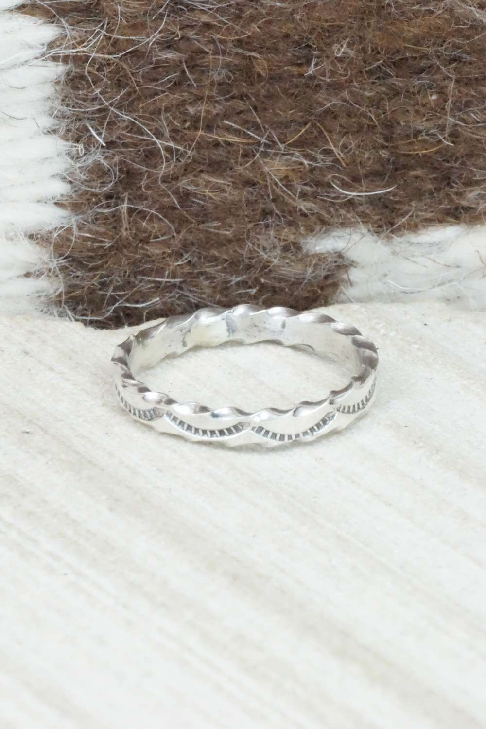 Sterling Silver Ring - Elaine Tahe - Size 8