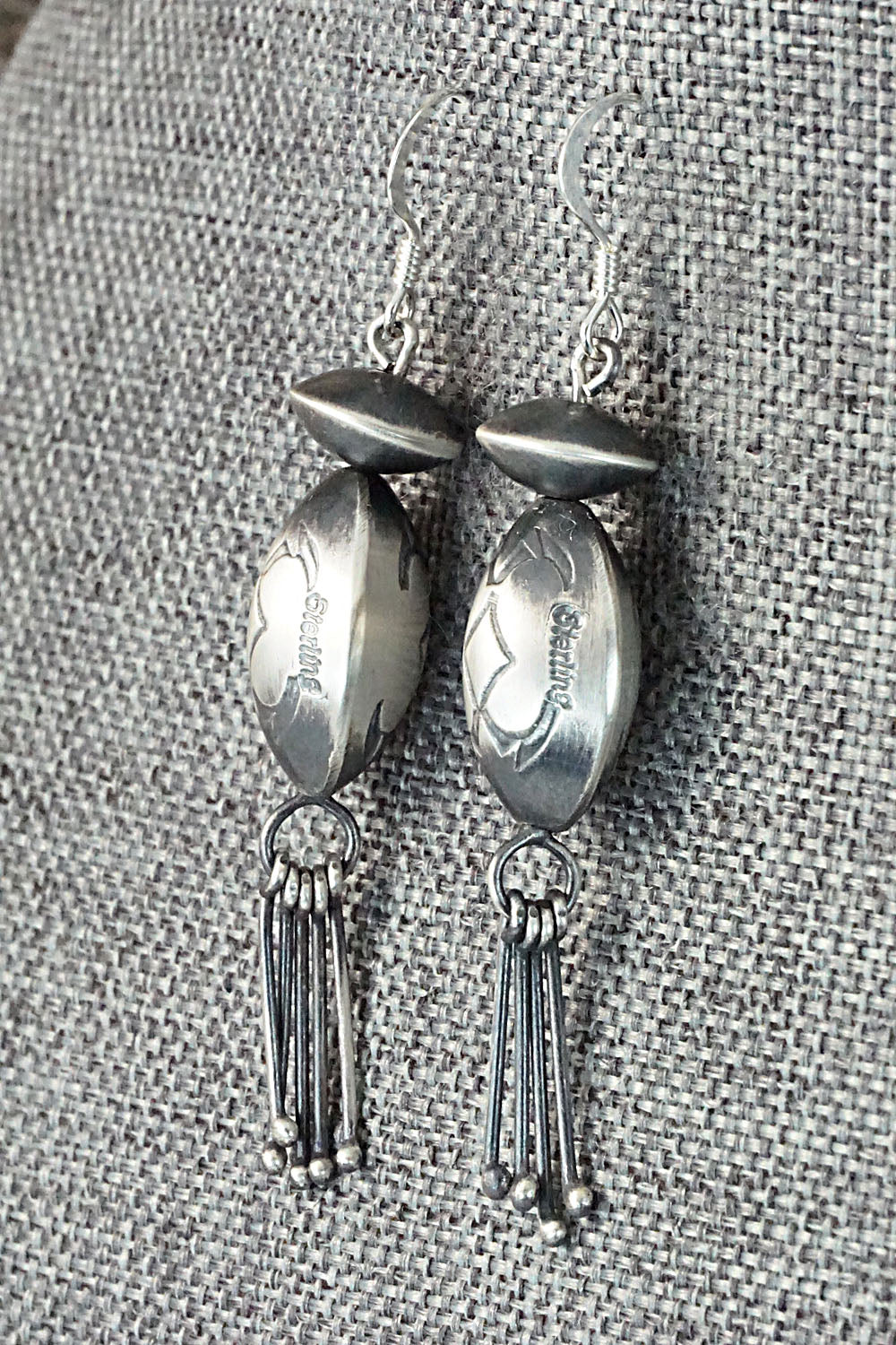 Sterling Silver Navajo Pearl Earrings - Presley Haley