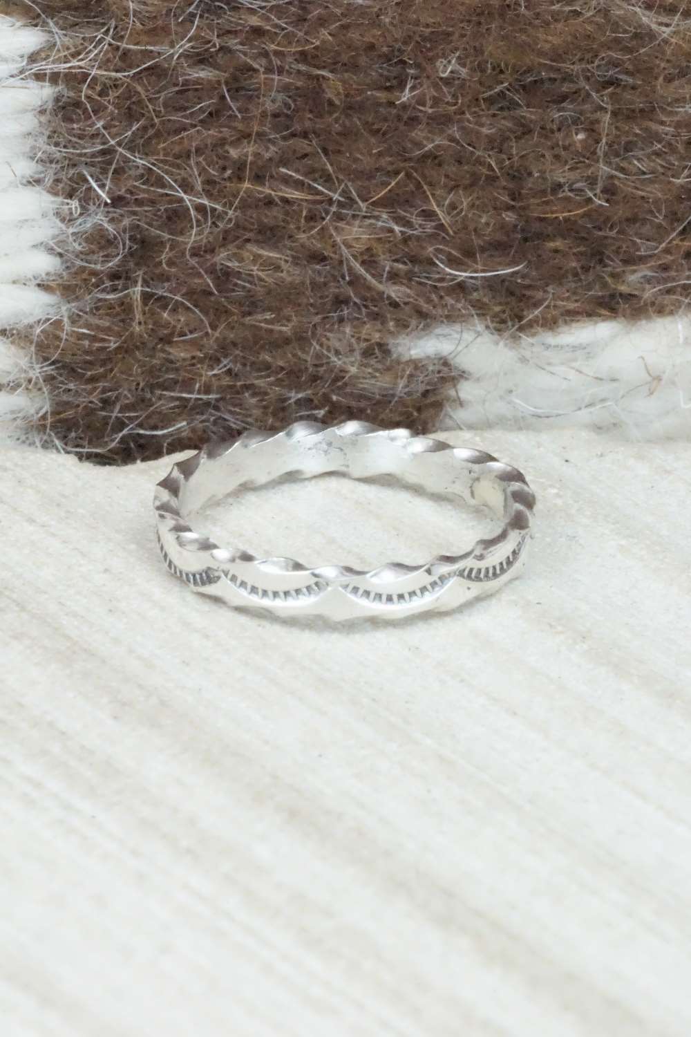 Sterling Silver Ring - Elaine Tahe - Size 8