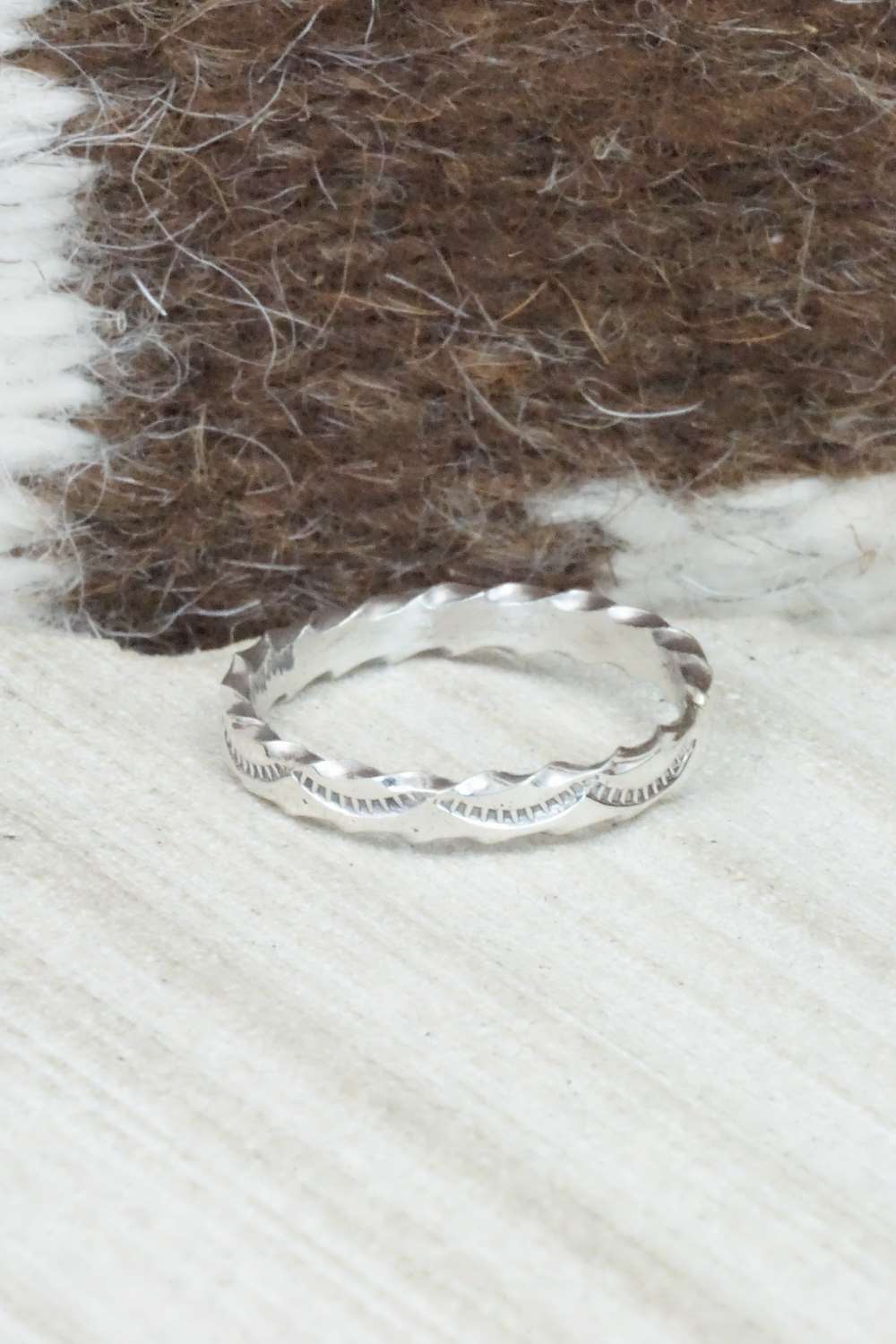 Sterling Silver Ring - Elaine Tahe - Size 8