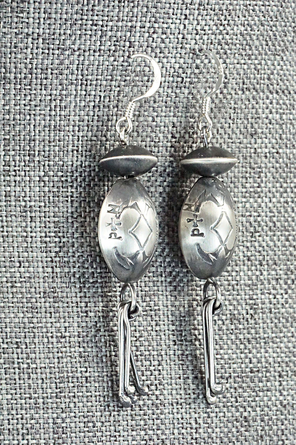 Sterling Silver Navajo Pearl Earrings - Presley Haley