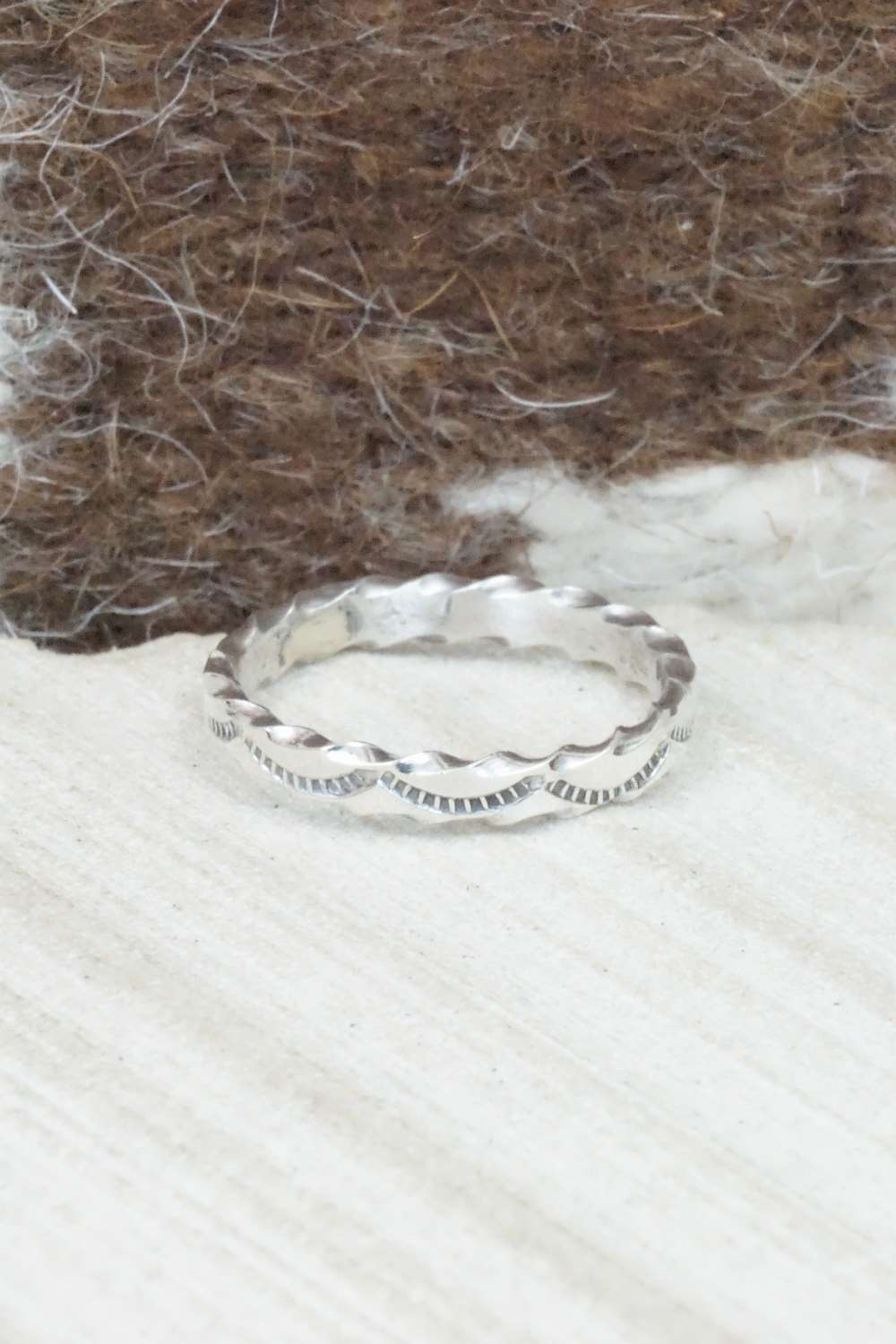 Sterling Silver Ring - Elaine Tahe - Size 8