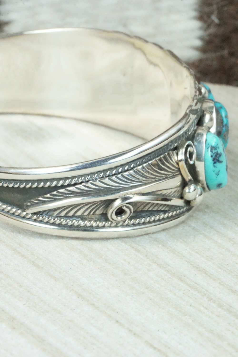 Turquoise & Sterling Silver Bracelet - Davey Morgan