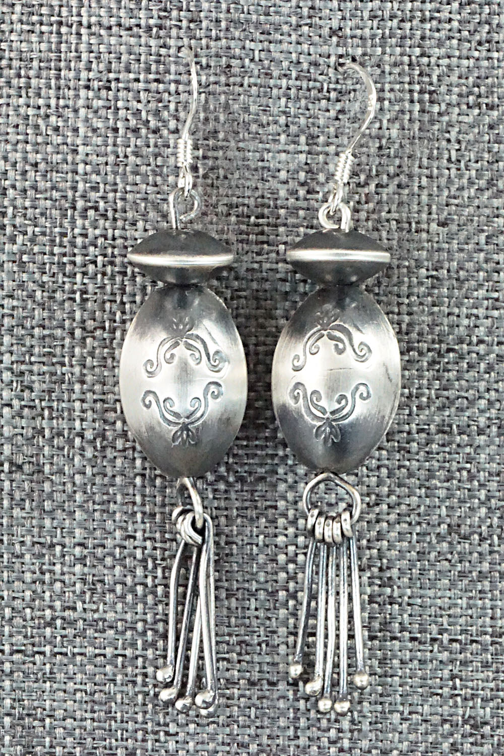 Sterling Silver Navajo Pearl Earrings - Presley Haley