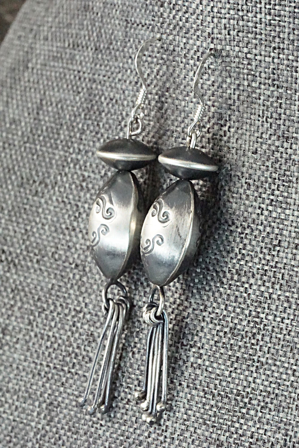 Sterling Silver Navajo Pearl Earrings - Presley Haley