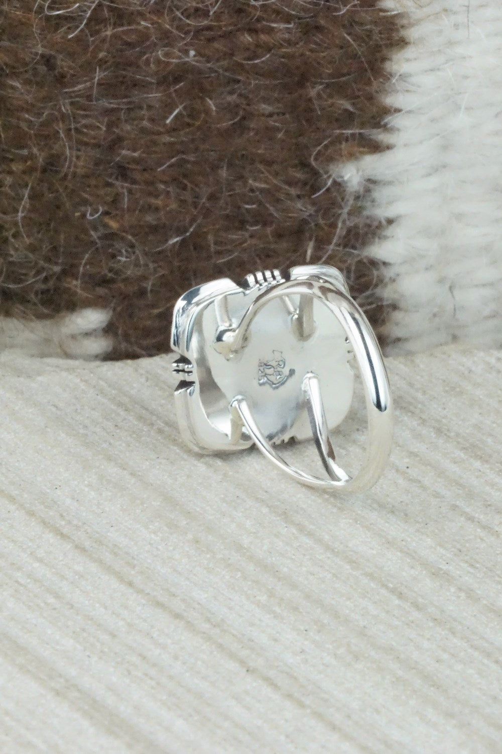 Turquoise & Sterling Silver Ring - Mark Barney - Size 7