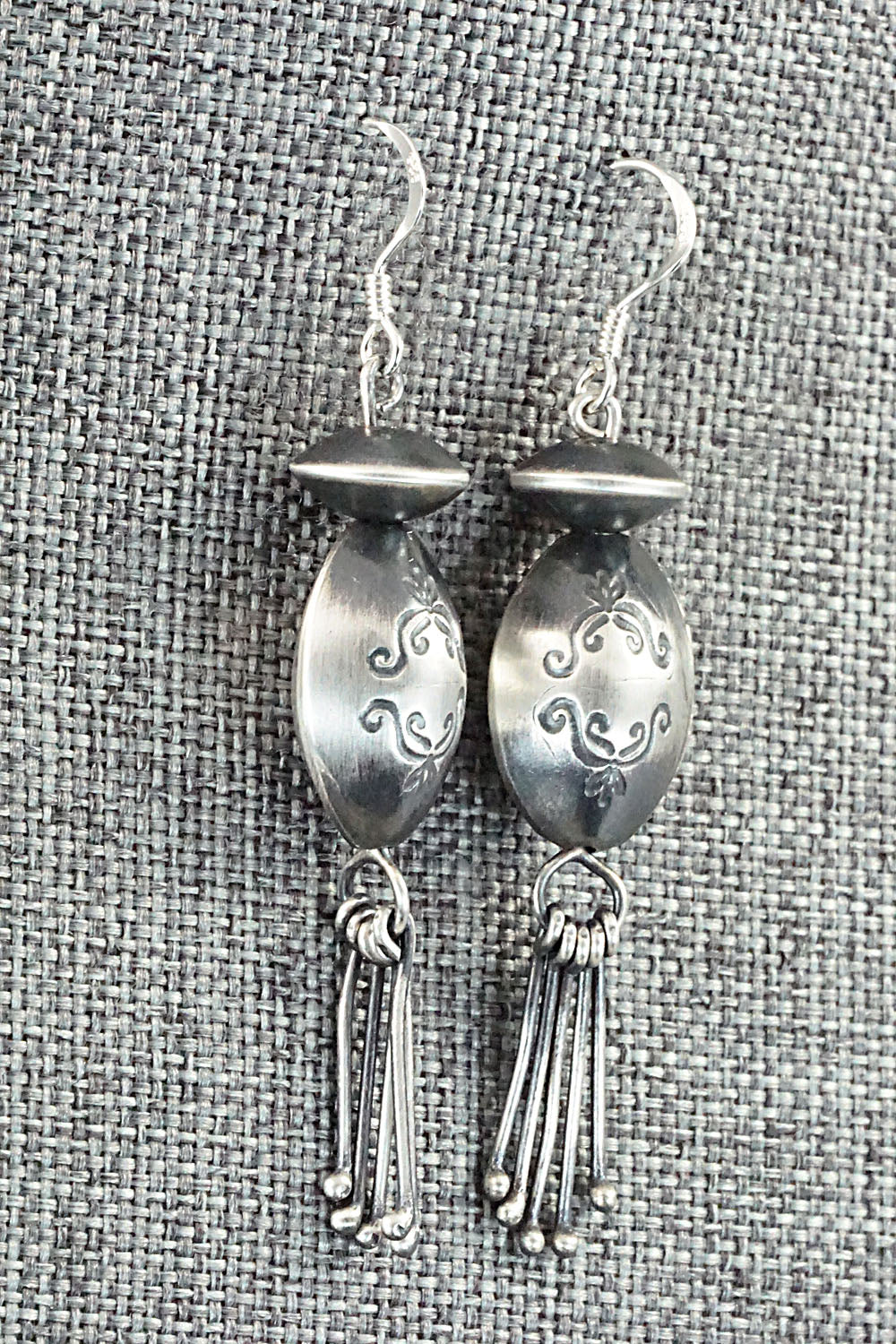Sterling Silver Navajo Pearl Earrings - Presley Haley