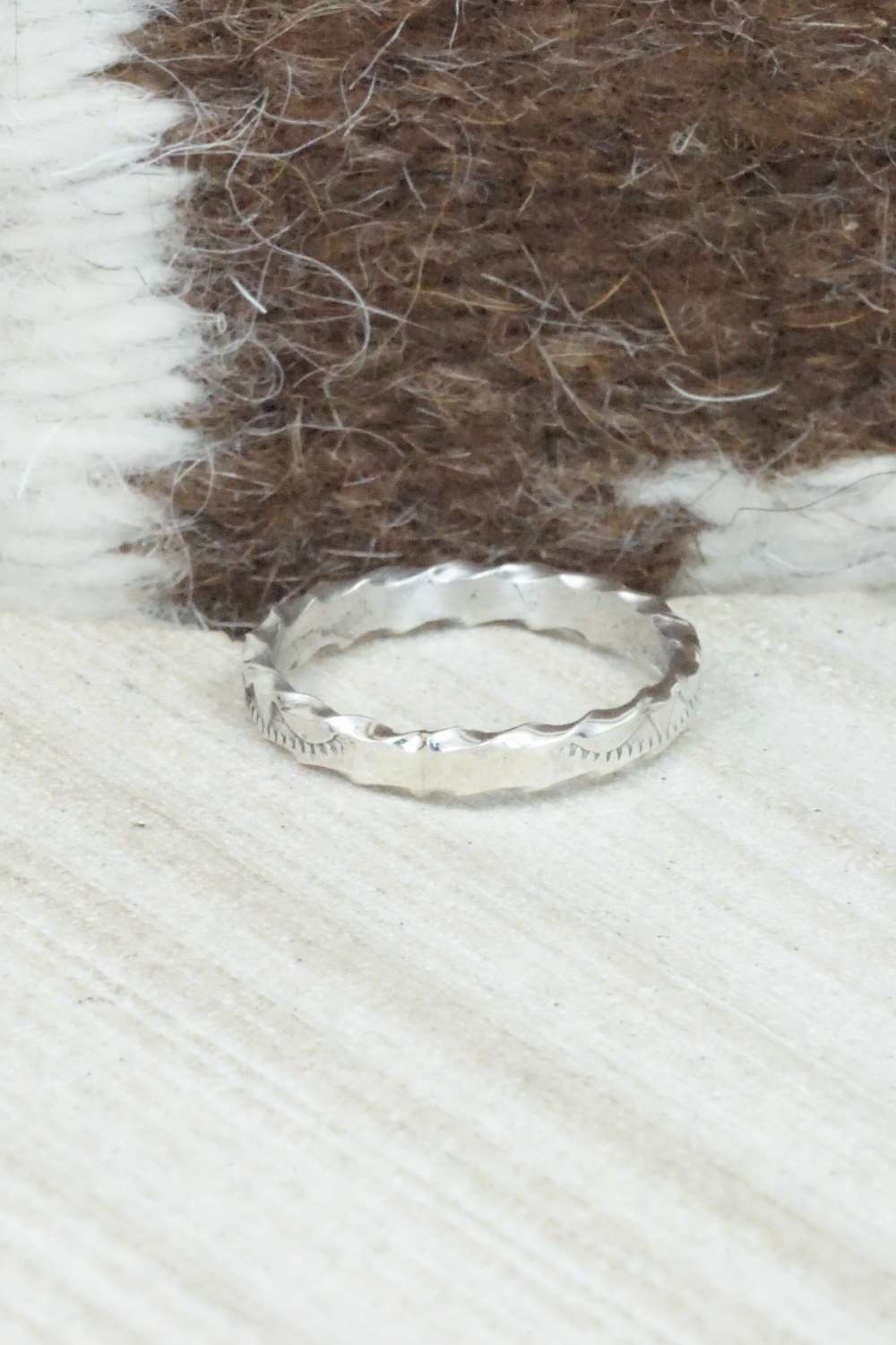 Sterling Silver Ring - Elaine Tahe - Size 7