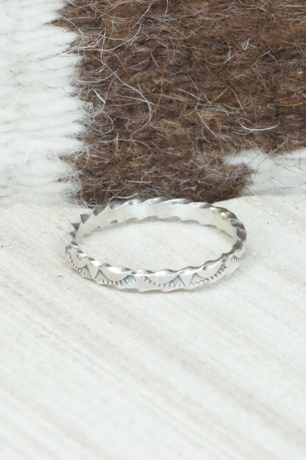 Sterling Silver Ring - Elaine Tahe - Size 12