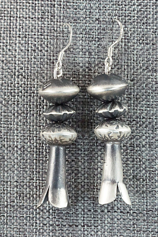 Sterling Silver Navajo Pearl Earrings - Presley Haley