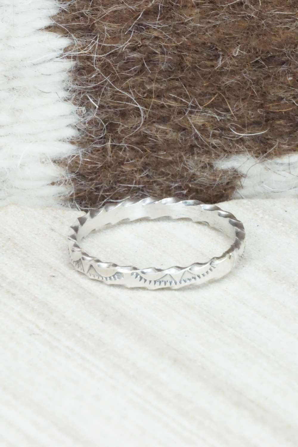 Sterling Silver Ring - Elaine Tahe - Size 12
