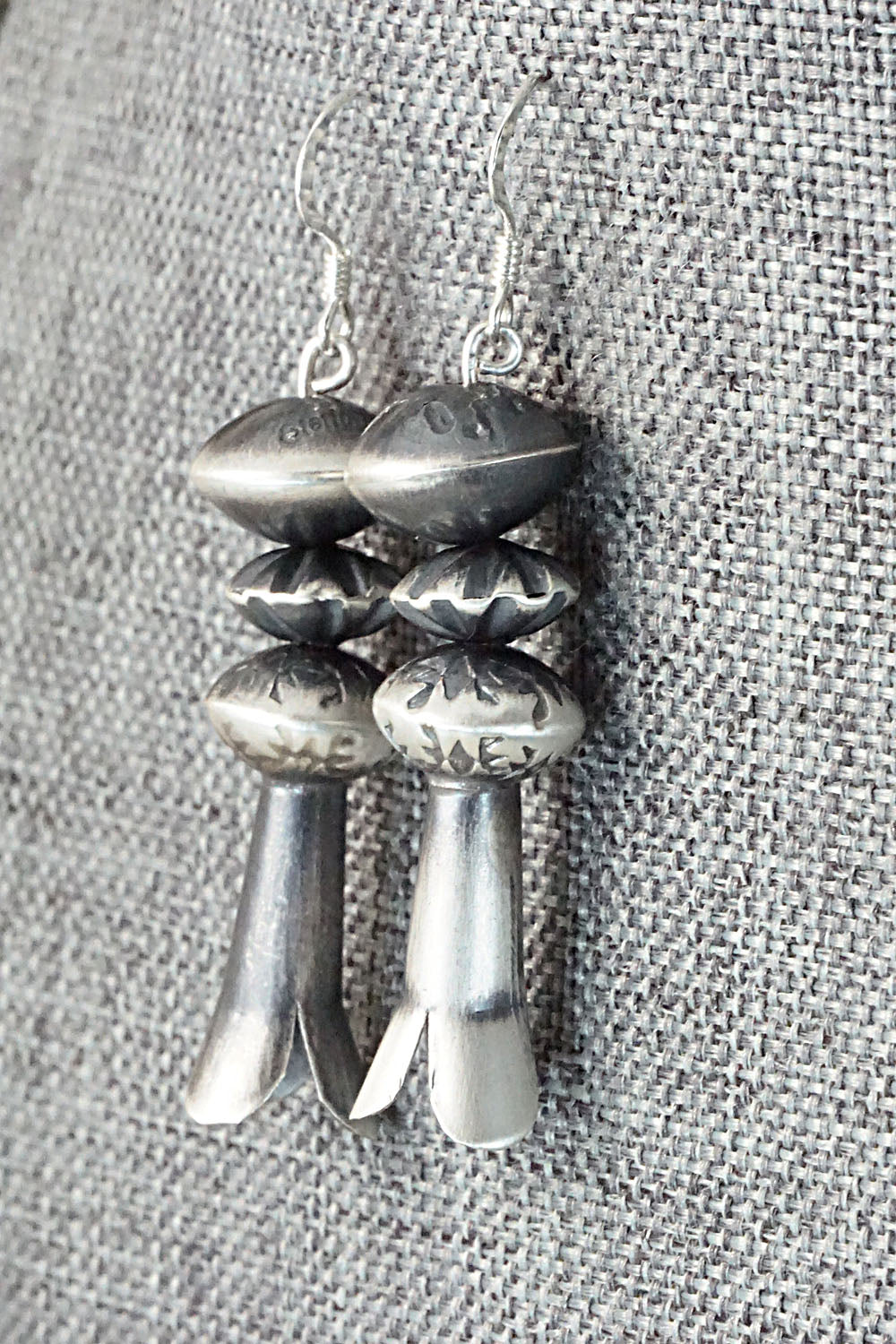 Sterling Silver Navajo Pearl Earrings - Presley Haley