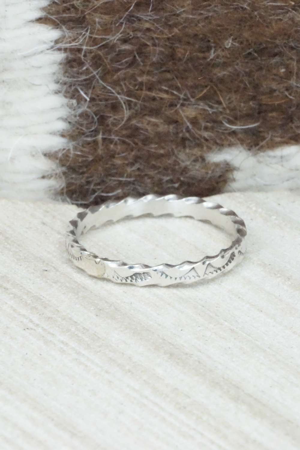 Sterling Silver Ring - Elaine Tahe - Size 12