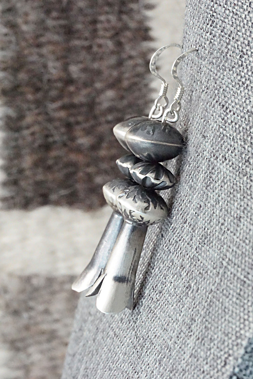 Sterling Silver Navajo Pearl Earrings - Presley Haley