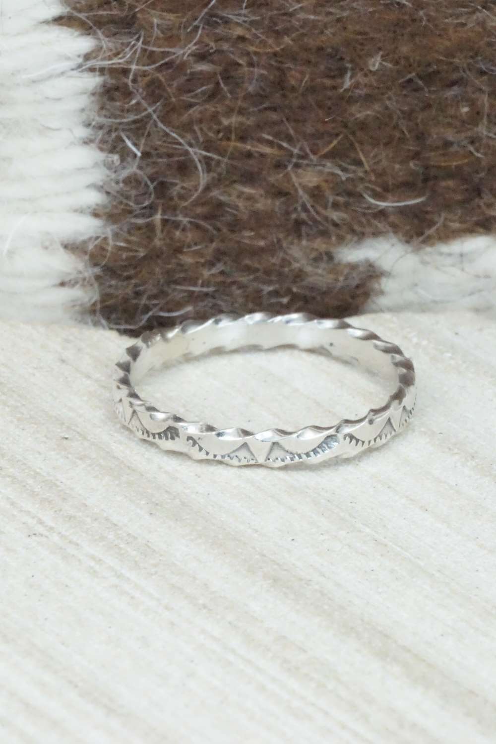 Sterling Silver Ring - Elaine Tahe - Size 12