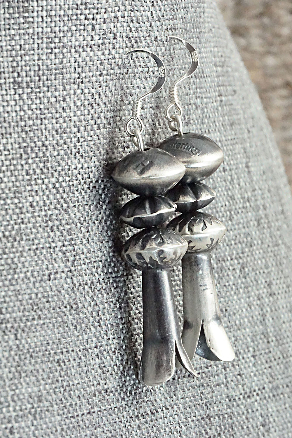 Sterling Silver Navajo Pearl Earrings - Presley Haley