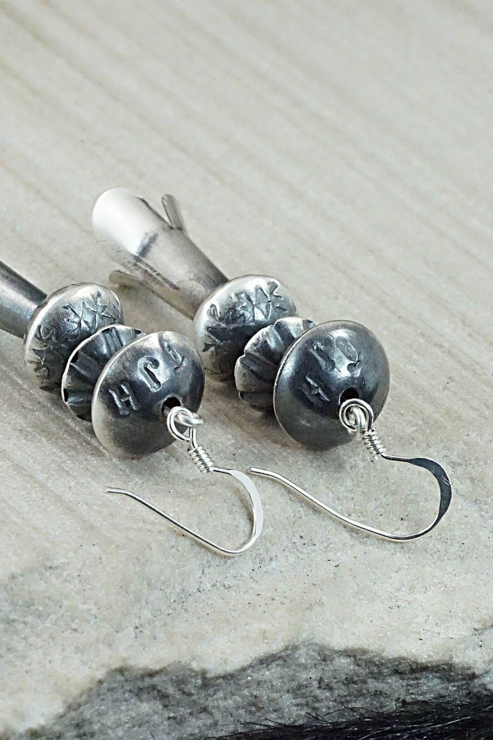 Sterling Silver Navajo Pearl Earrings - Presley Haley