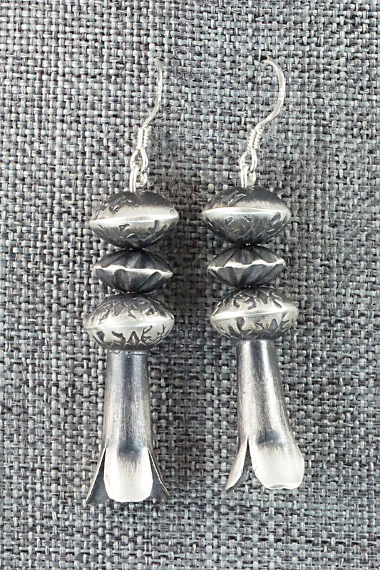 Sterling Silver Navajo Pearl Earrings - Presley Haley
