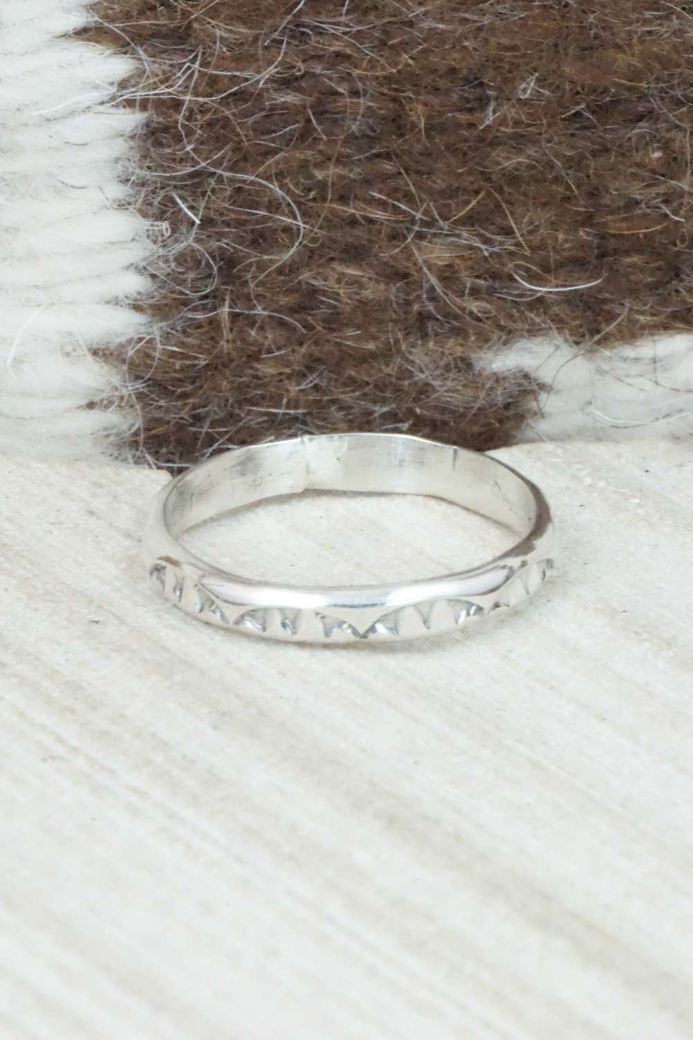 Sterling Silver Ring - Elaine Tahe - Size 12