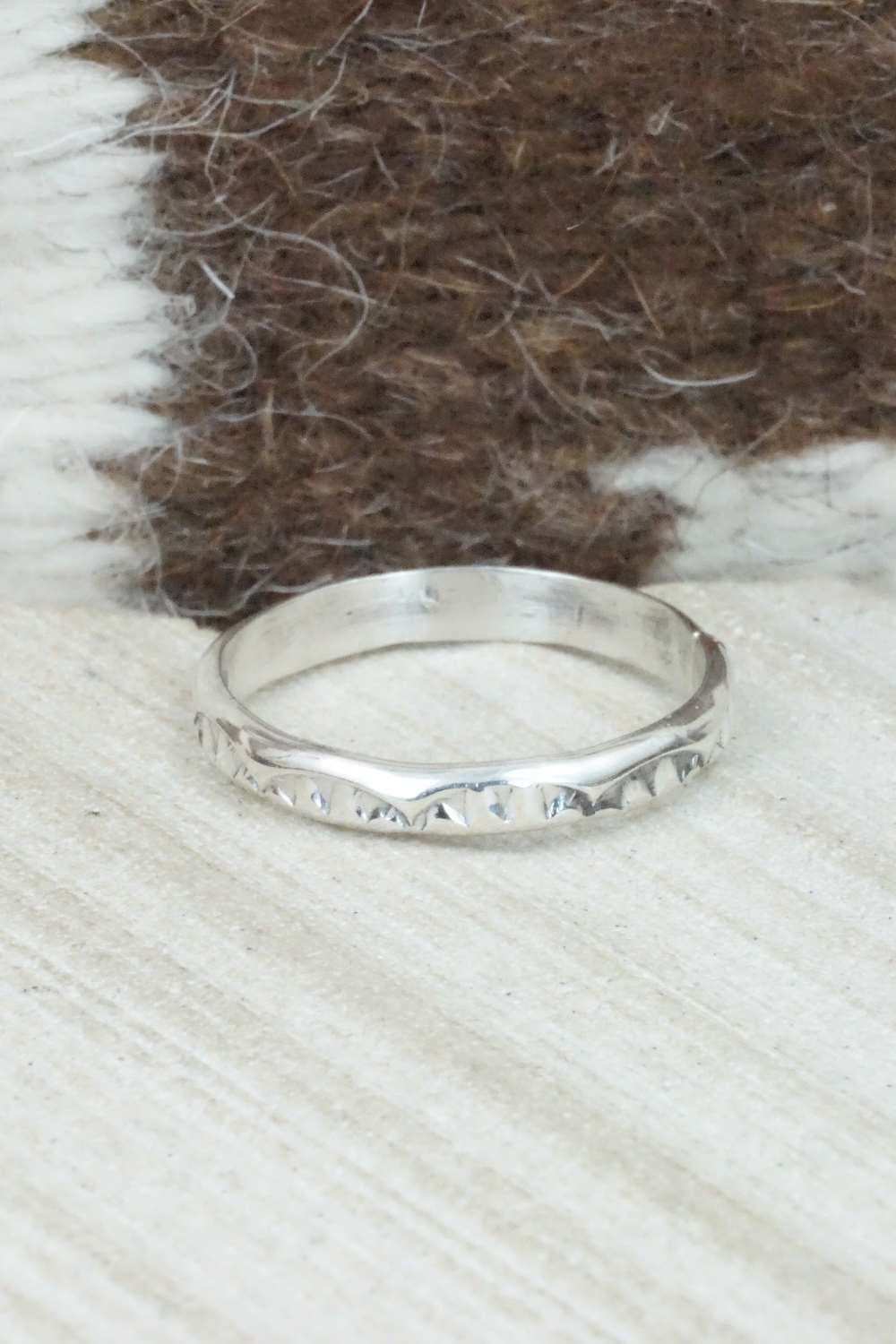 Sterling Silver Ring - Elaine Tahe - Size 12