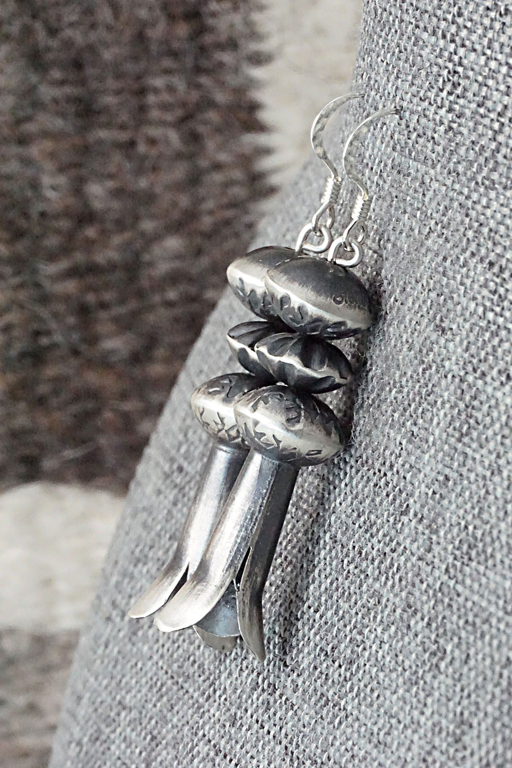 Sterling Silver Navajo Pearl Earrings - Presley Haley