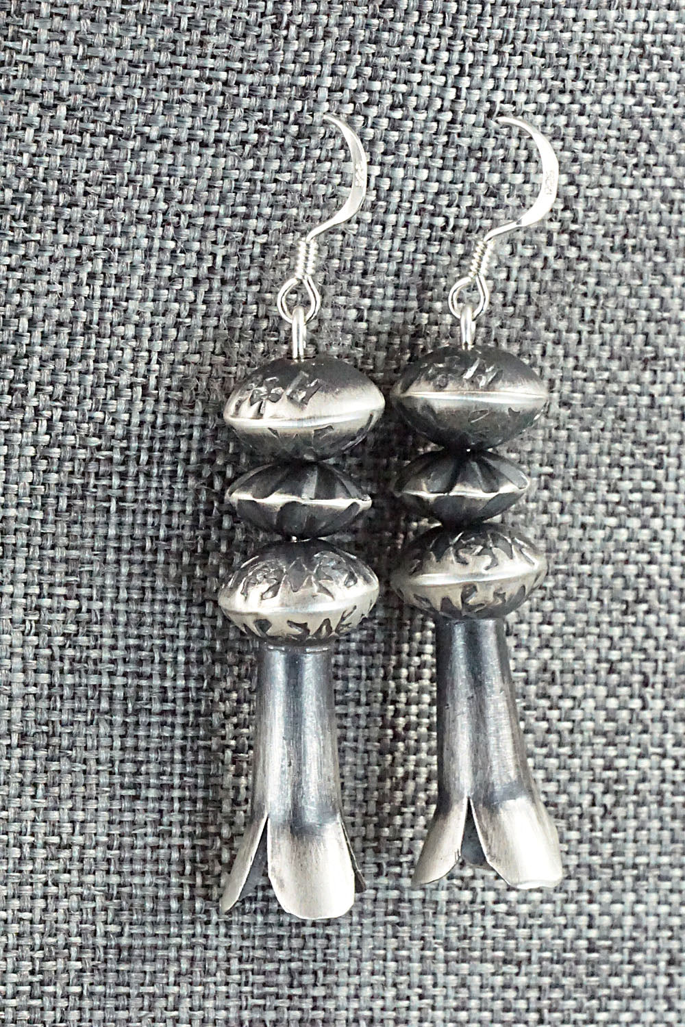 Sterling Silver Navajo Pearl Earrings - Presley Haley