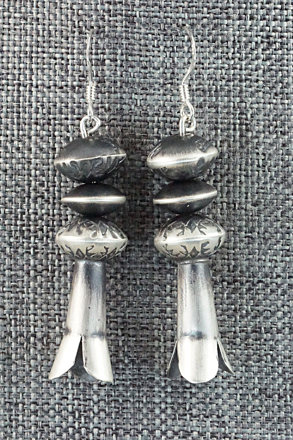 Sterling Silver Navajo Pearl Earrings - Presley Haley