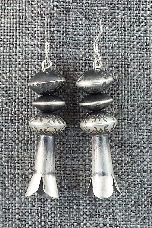 Sterling Silver Navajo Pearl Earrings - Presley Haley