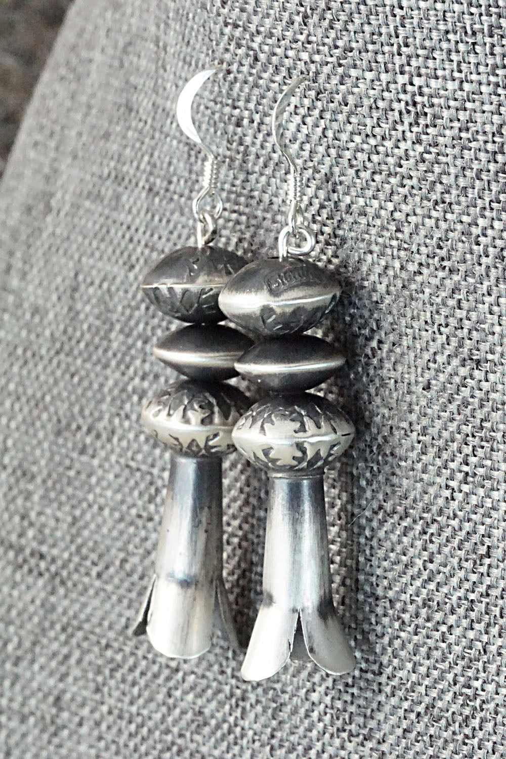Sterling Silver Navajo Pearl Earrings - Presley Haley
