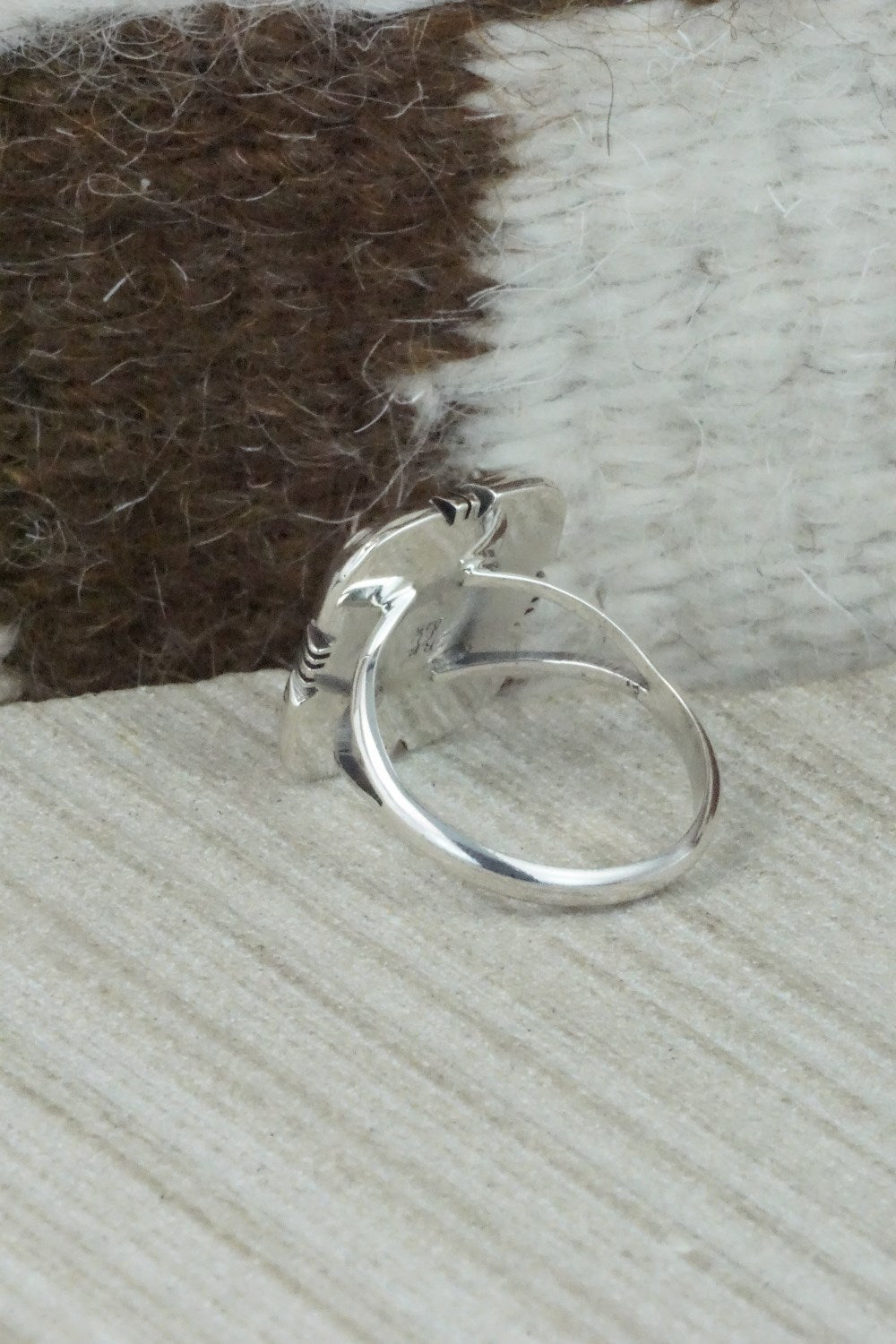 Turquoise & Sterling Silver Ring - Mark Barney - Size 7.75