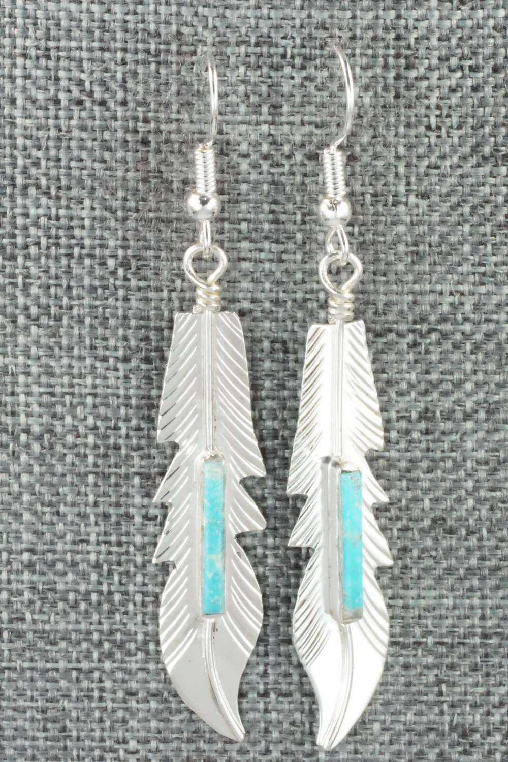 Turquoise & Sterling Silver Earrings - Allen Barney