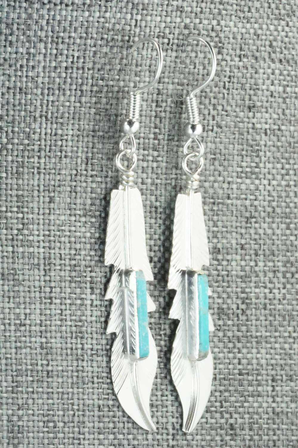 Turquoise & Sterling Silver Earrings - Allen Barney