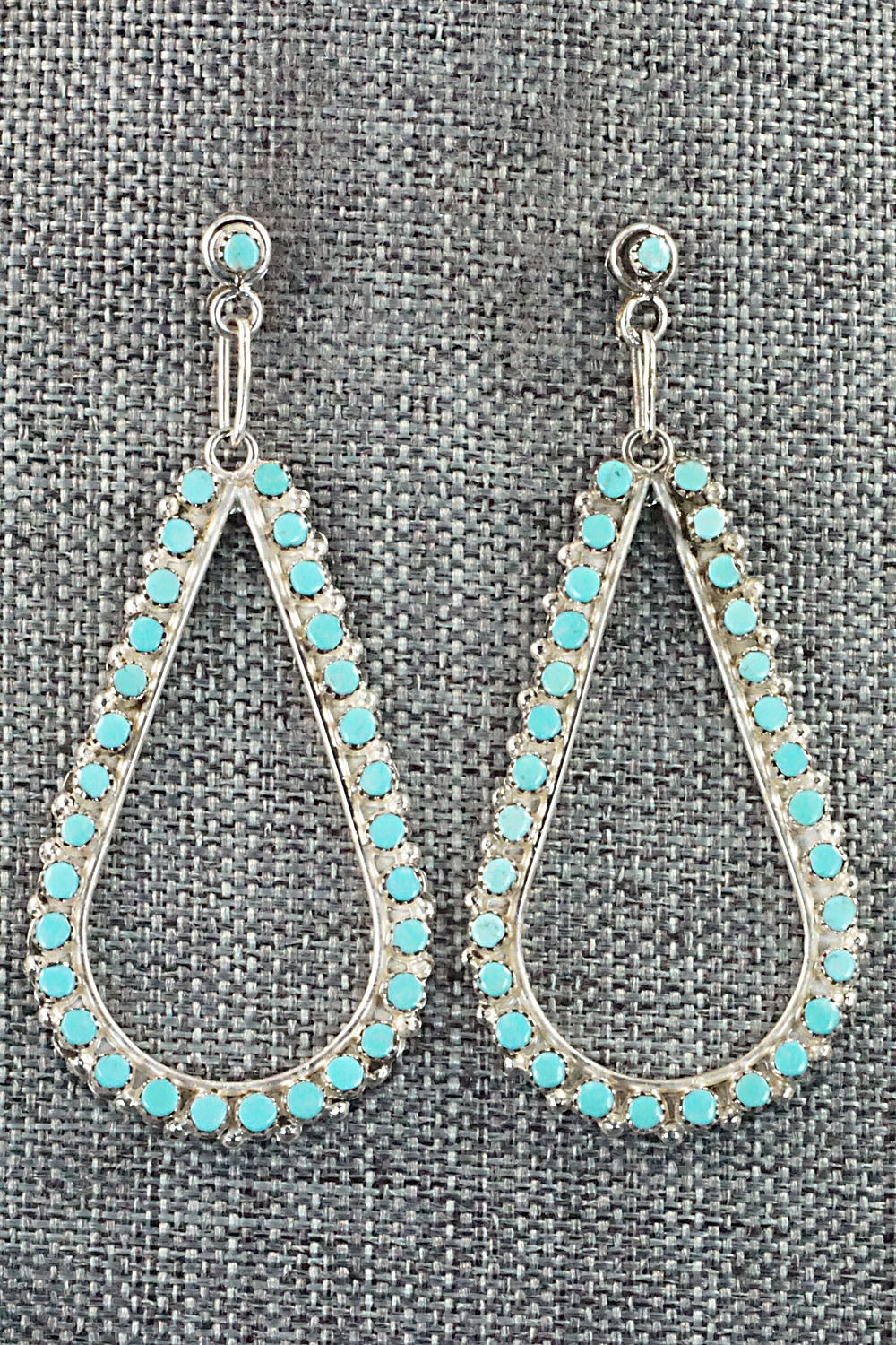 Turquoise & Sterling Silver Earrings - Marchelle Qualo