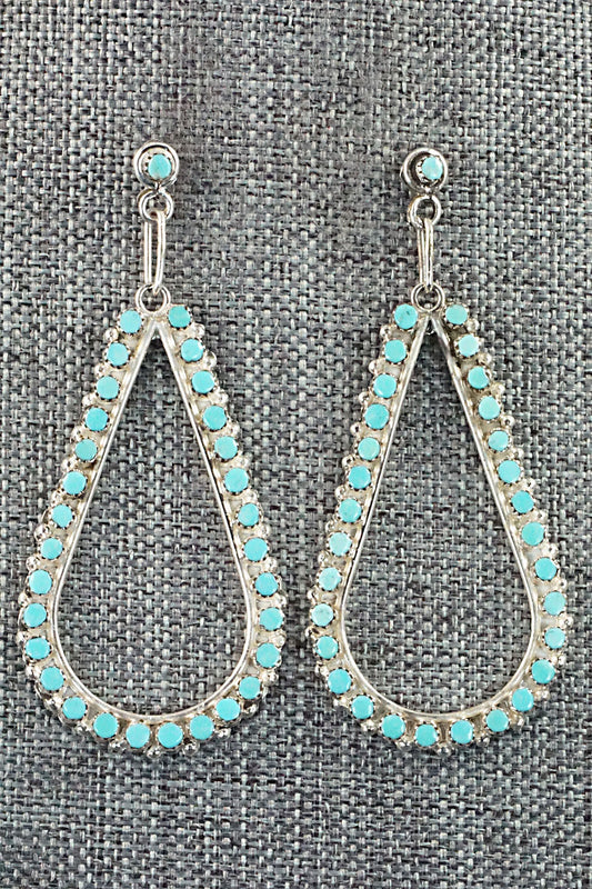 Turquoise & Sterling Silver Earrings - Marchelle Qualo