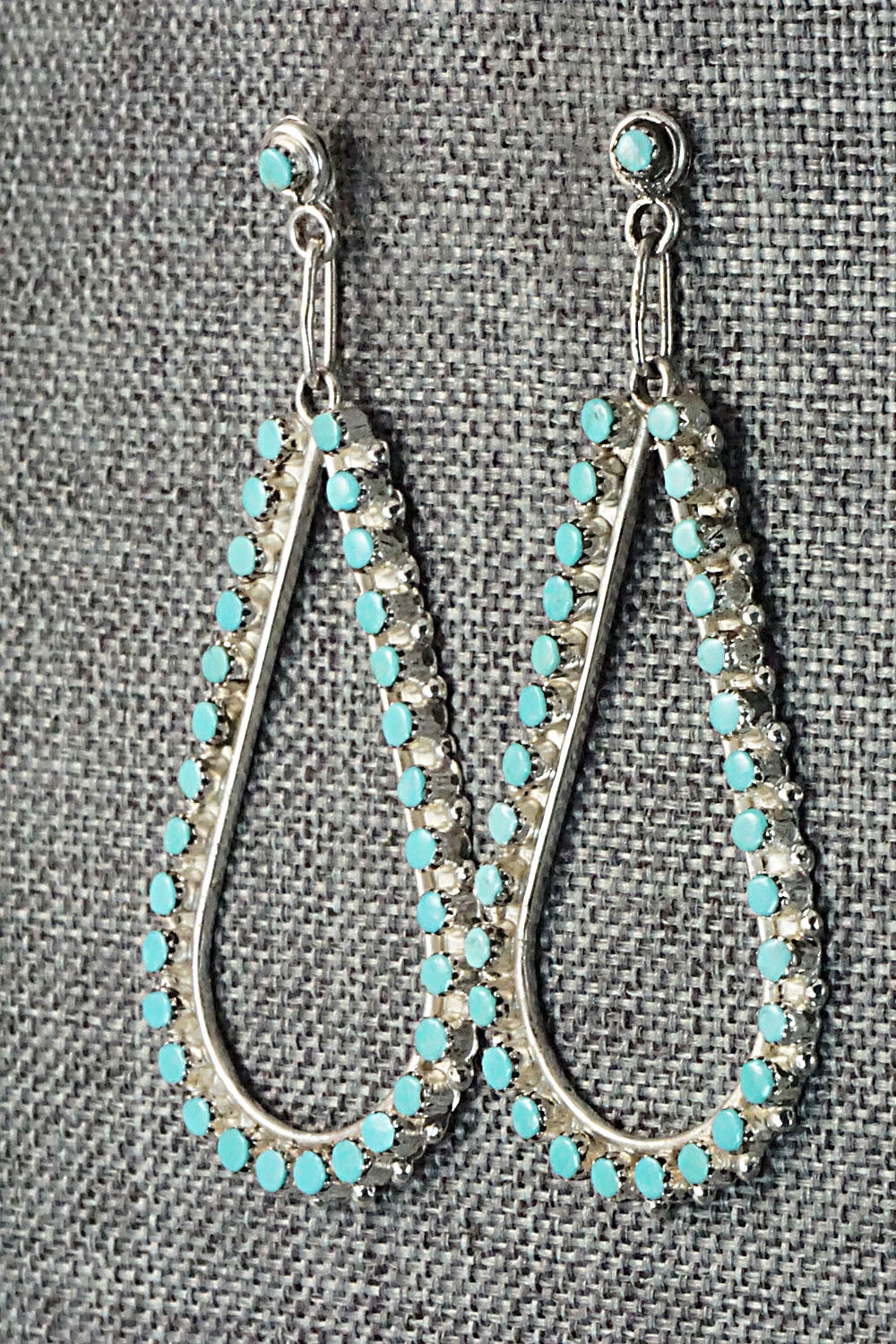 Turquoise & Sterling Silver Earrings - Marchelle Qualo