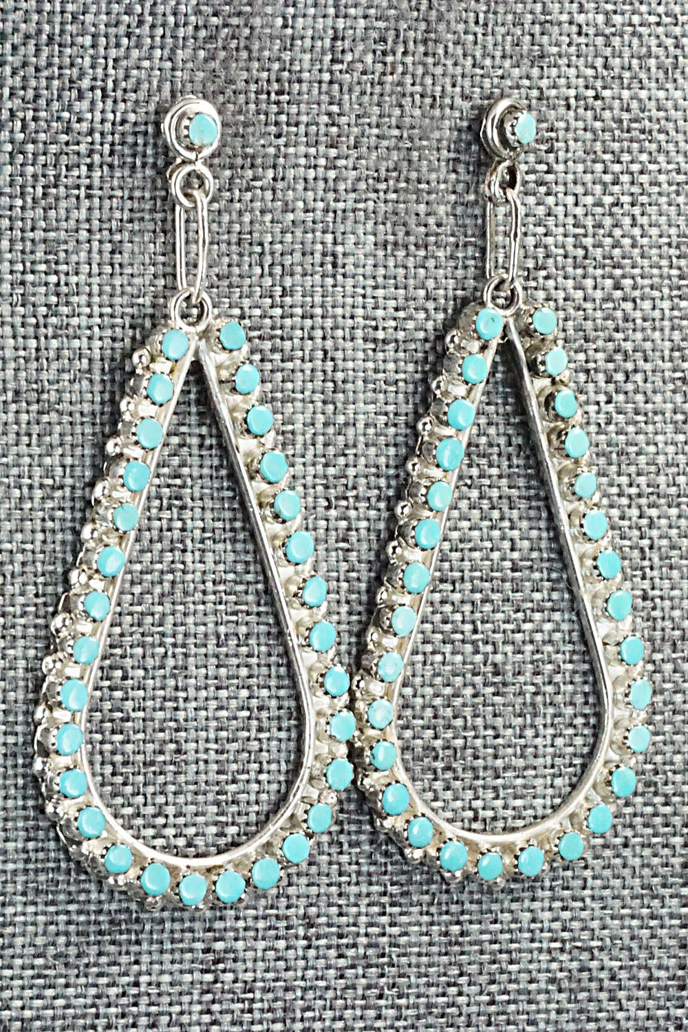 Turquoise & Sterling Silver Earrings - Marchelle Qualo