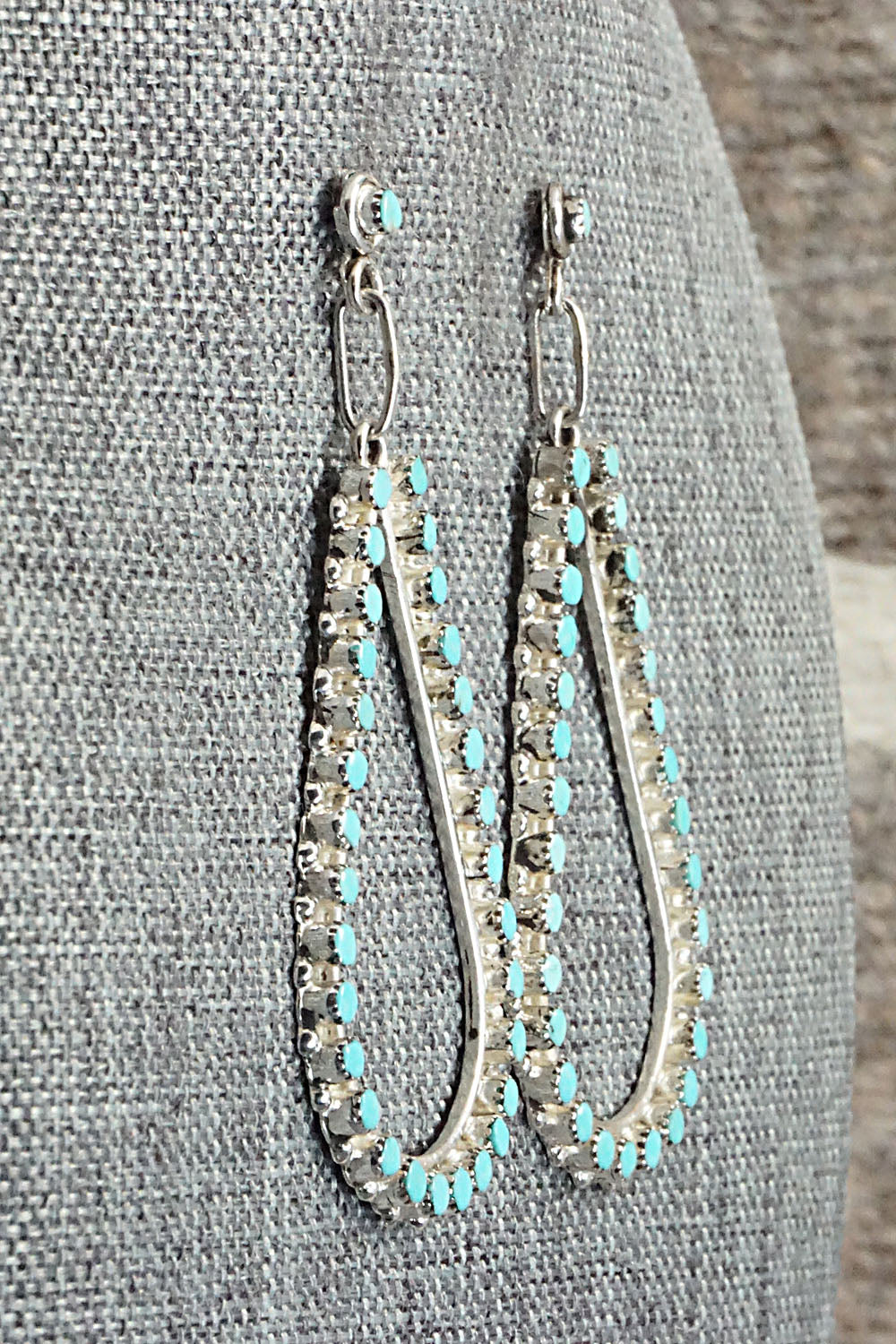 Turquoise & Sterling Silver Earrings - Marchelle Qualo