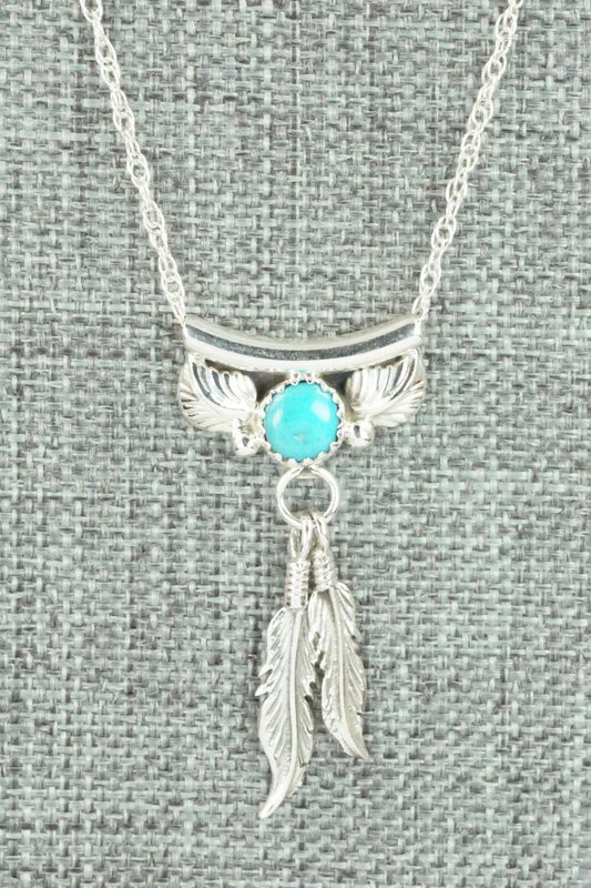Turquoise & Sterling Silver Necklace - Sharon McCarthy