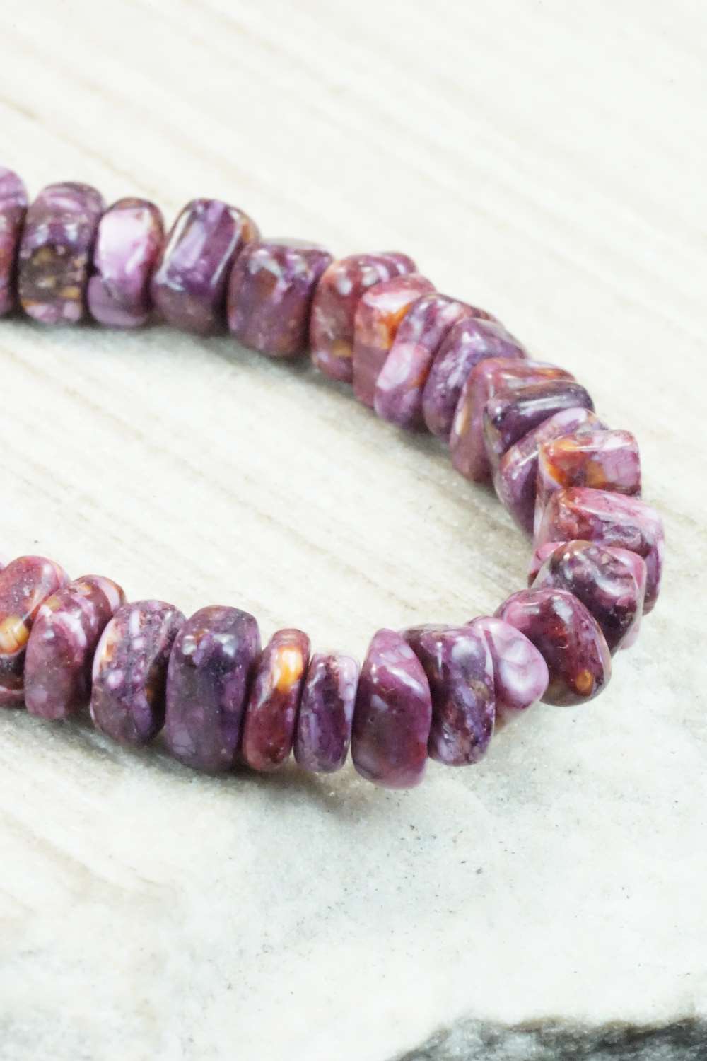 Spiny Oyster & Sterling Silver Clasp Bracelet - Louise Joe