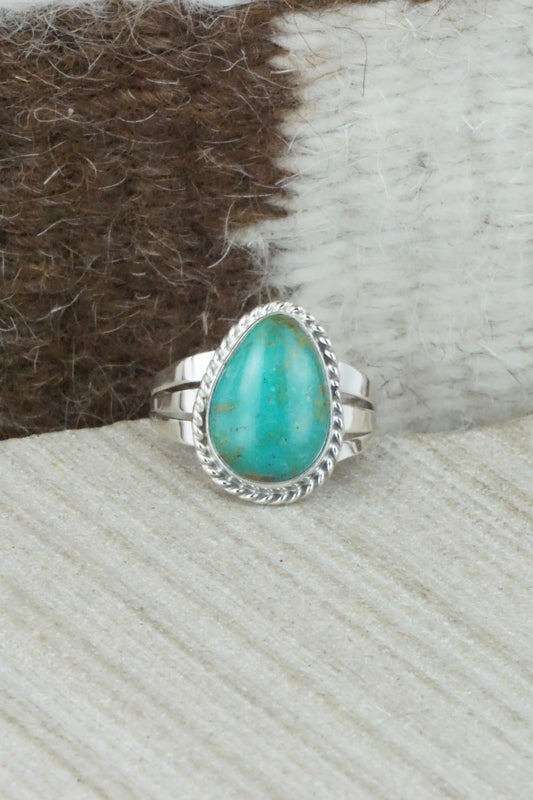 Turquoise & Sterling Silver Ring - Jamie Saunders - Size 6.25