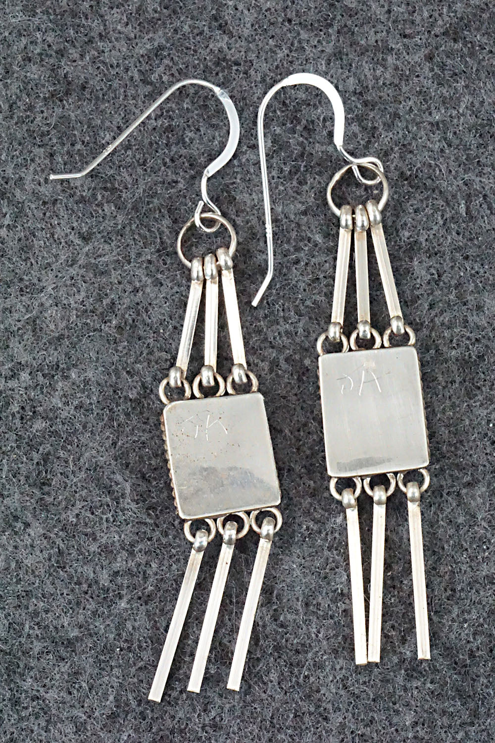 Turquoise & Sterling Silver Earrings - Justin Amesoli